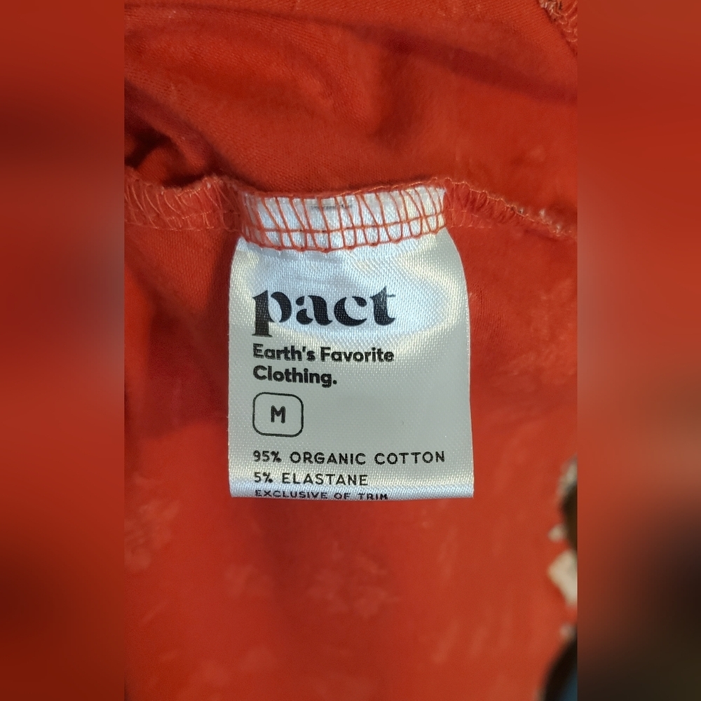Pact Red Fit & Flare Dress Size Medium - Picture 5 of 5